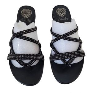 Vince Camuto Black Strappy Sandals 9